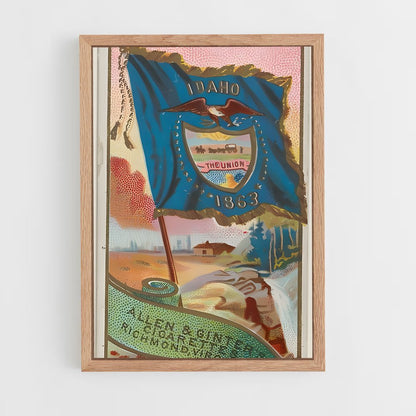 ap-idaho flag-1 cadre Bois clair