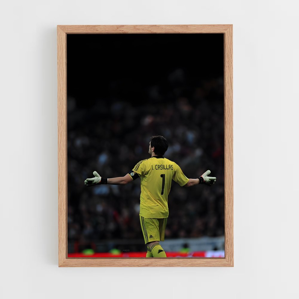 ap-iker casillas-1 cadre Bois clair