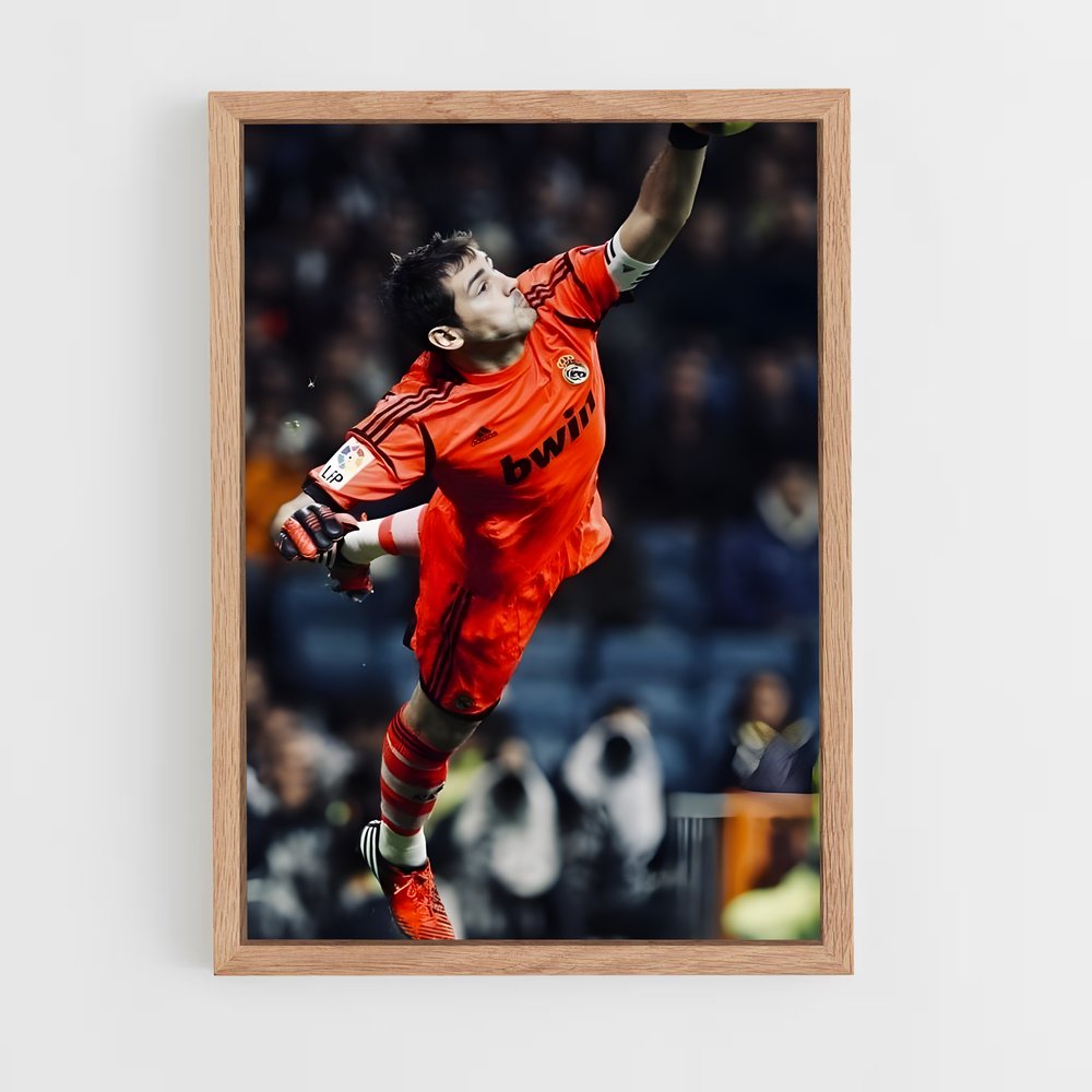 ap-iker casillas-4 cadre Bois clair