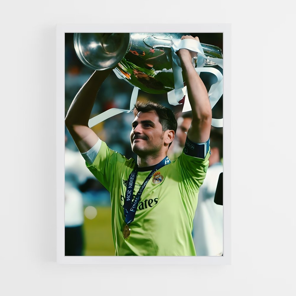 ap-iker casillas-5 cadre Blanc