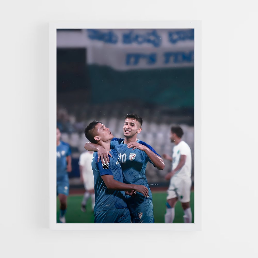 ap-india national football team-2 cadre Blanc