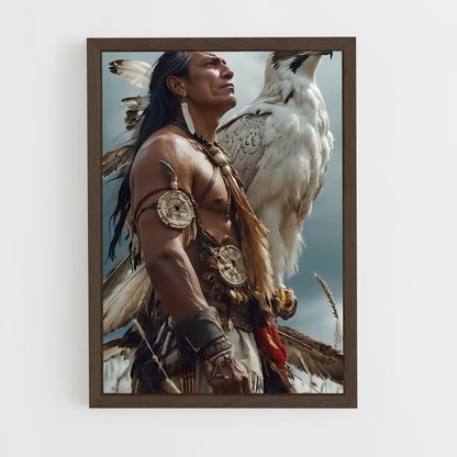 ap-indian chief-2 cadre Bois foncé