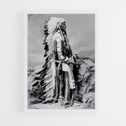 ap-indian chief-9 cadre Blanc