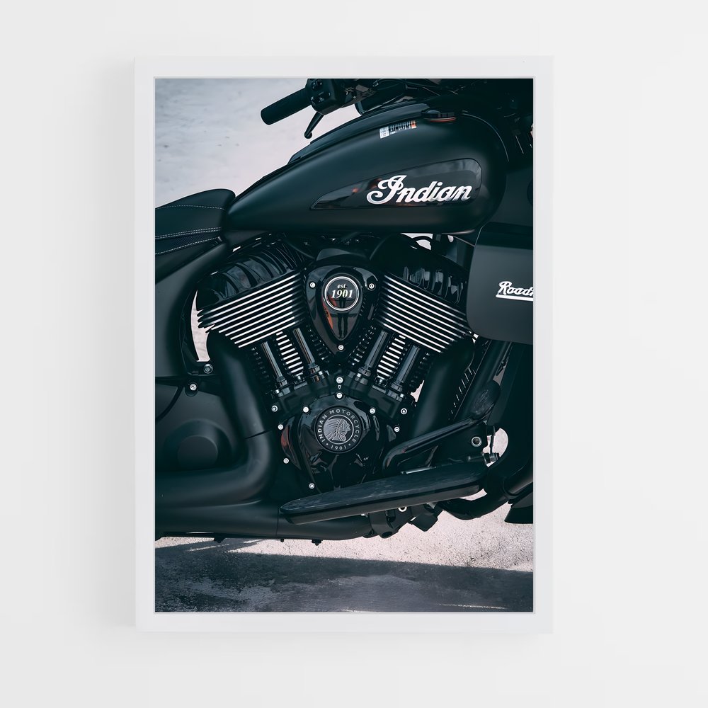 ap-indian motorcycle-1 cadre Blanc