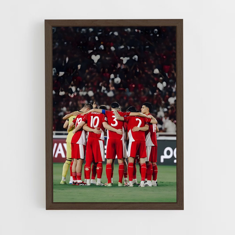 ap-indonesia national football team-1 cadre Bois foncé