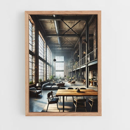 ap-industrial architecture-2 cadre Bois clair