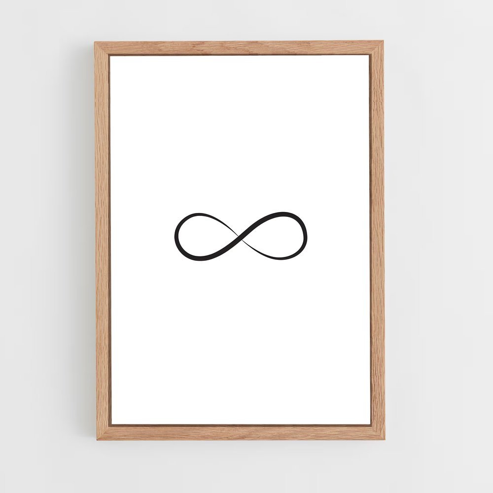 ap-infinity symbol-1 cadre Bois clair
