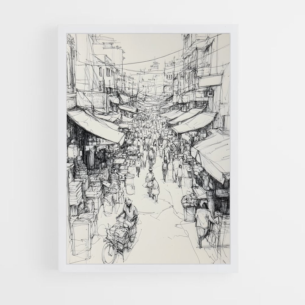 ap-ink drawing-3 cadre Blanc