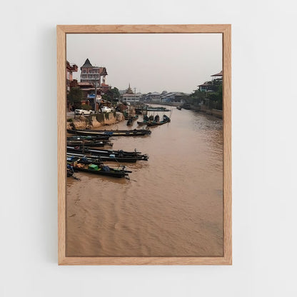 ap-inle lake-2 cadre Bois clair