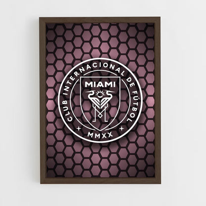 ap-inter miami cf-13 cadre Bois foncé