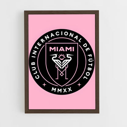 ap-inter miami cf-3 cadre Bois foncé