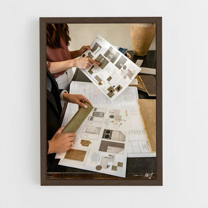 ap-interior designer-1 cadre Bois foncé