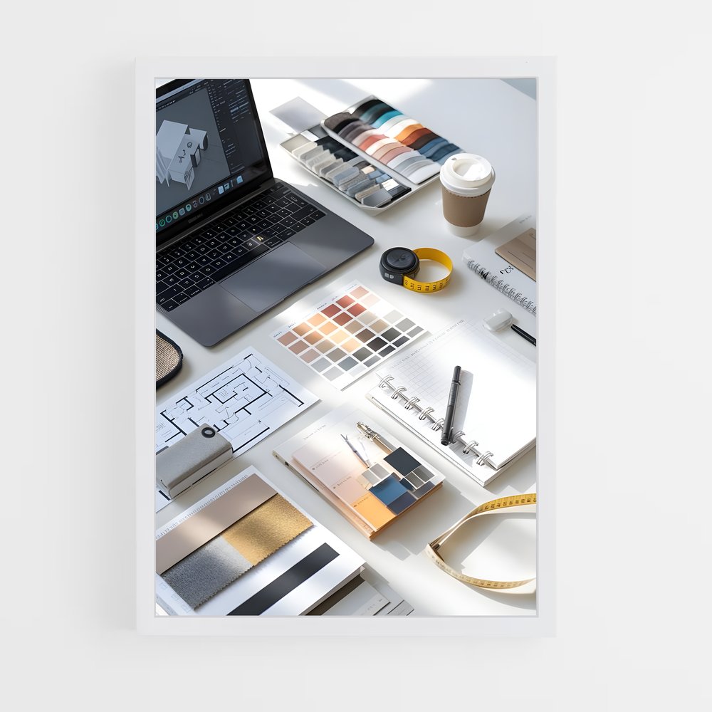 ap-interior designer-4 cadre Blanc