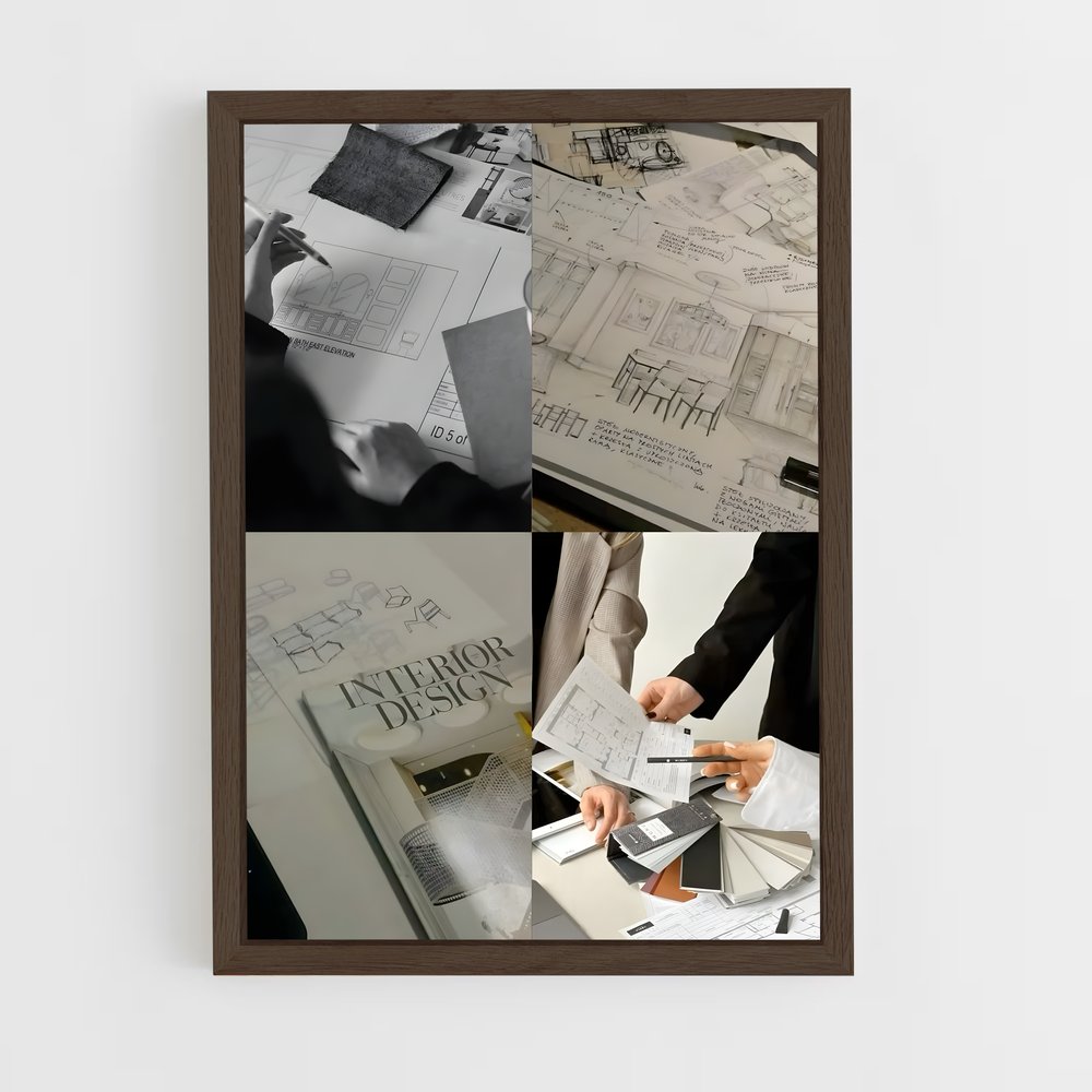 ap-interior designer-5 cadre Bois foncé