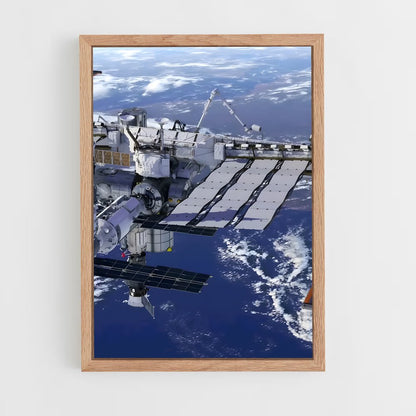 ap-international space station-1 cadre Bois clair