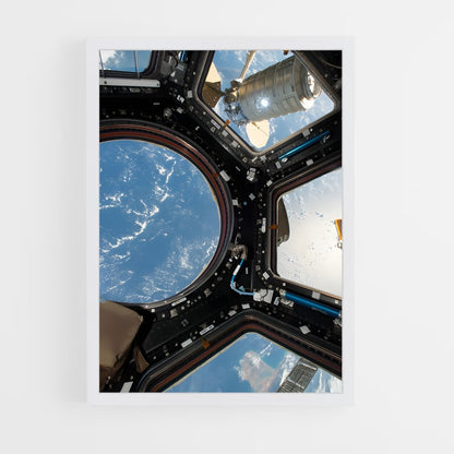 ap-international space station-11 cadre Blanc