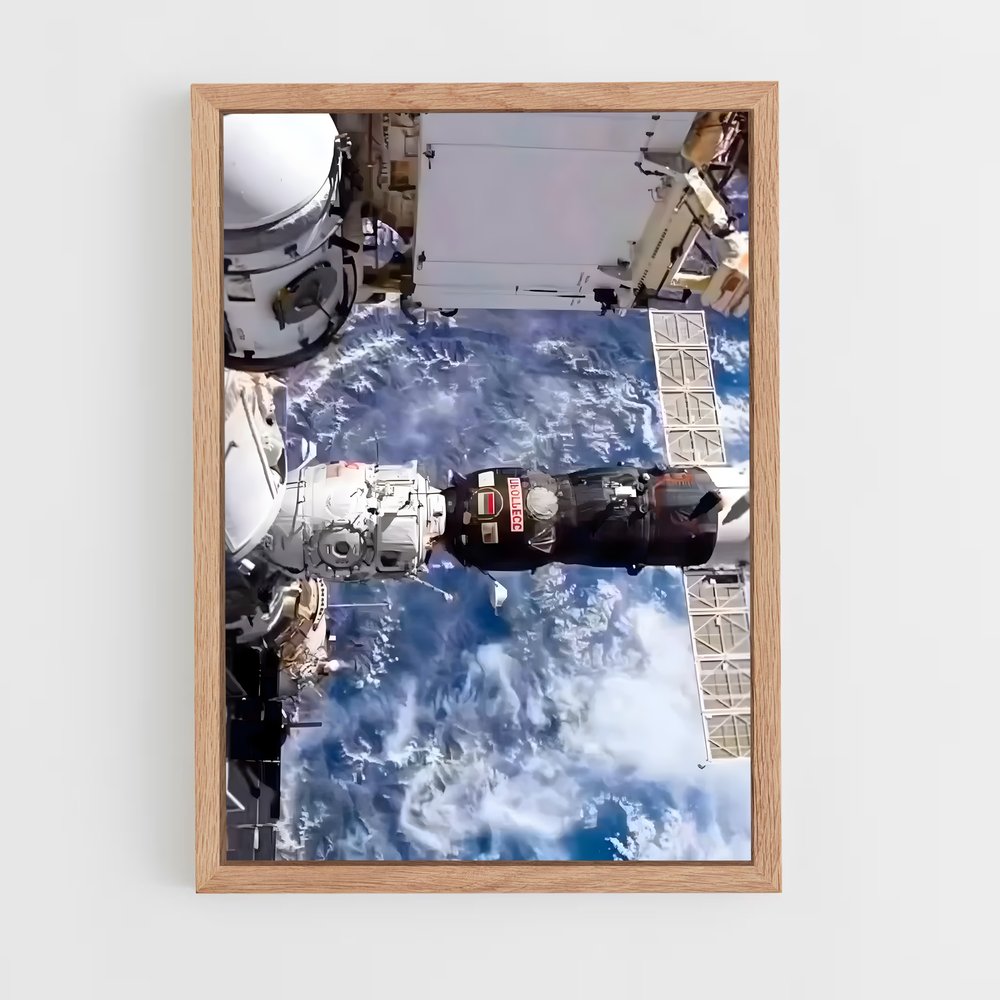 ap-international space station-12 cadre Bois clair