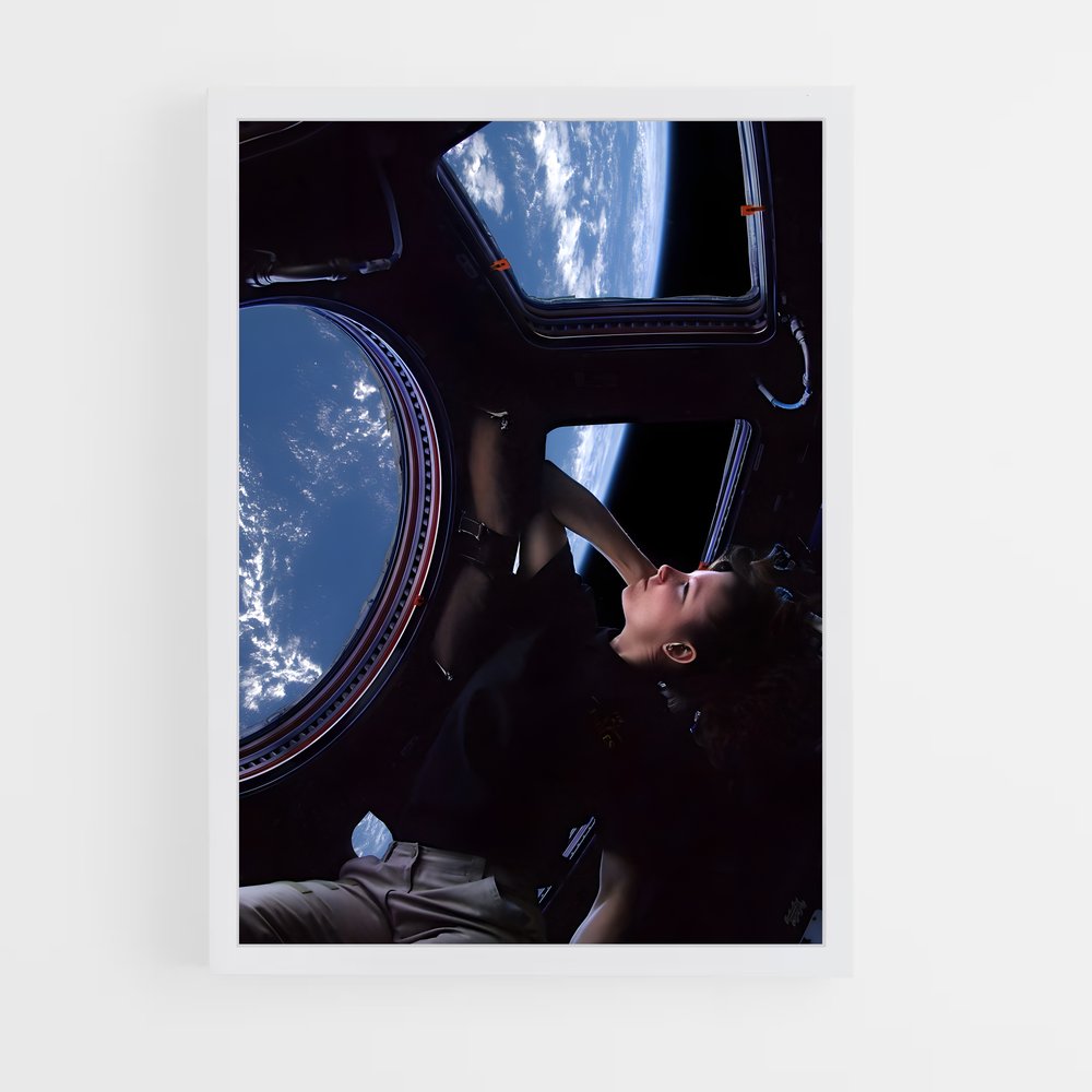 ap-international space station-4 cadre Blanc
