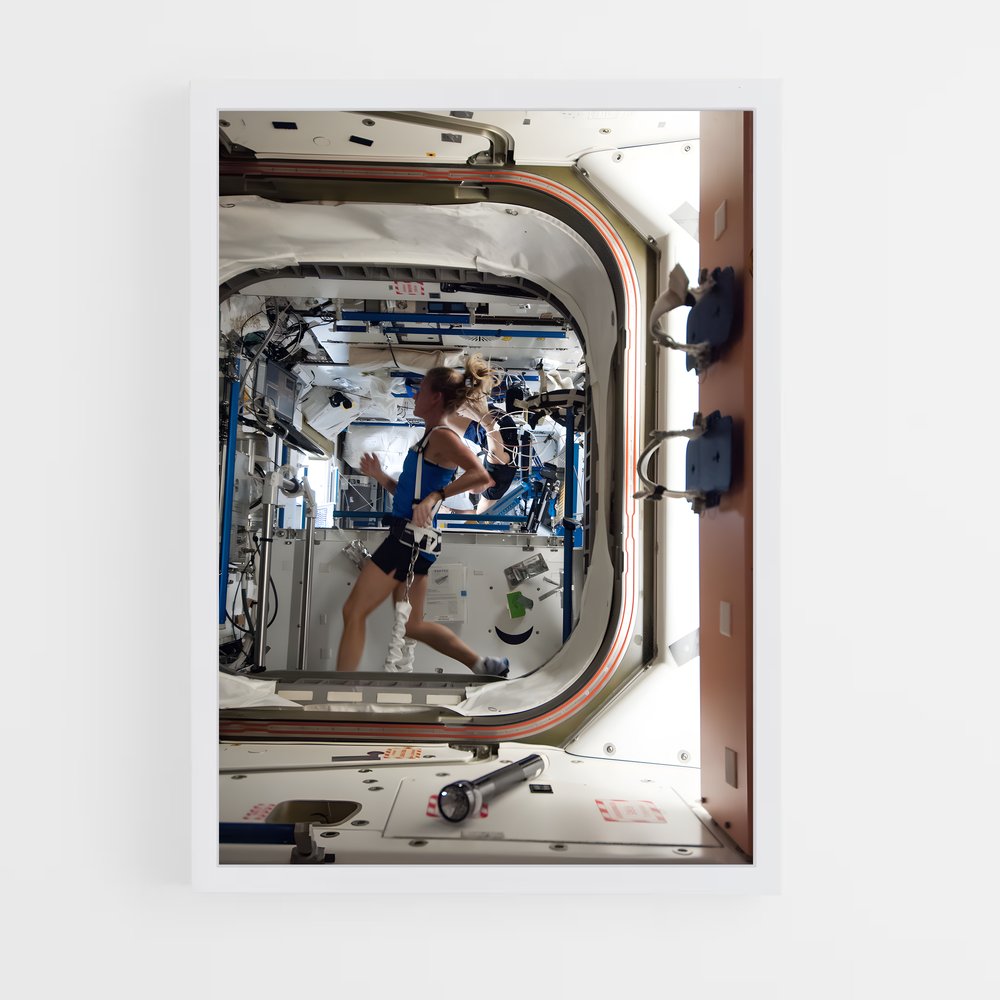 ap-international space station-5 cadre Blanc