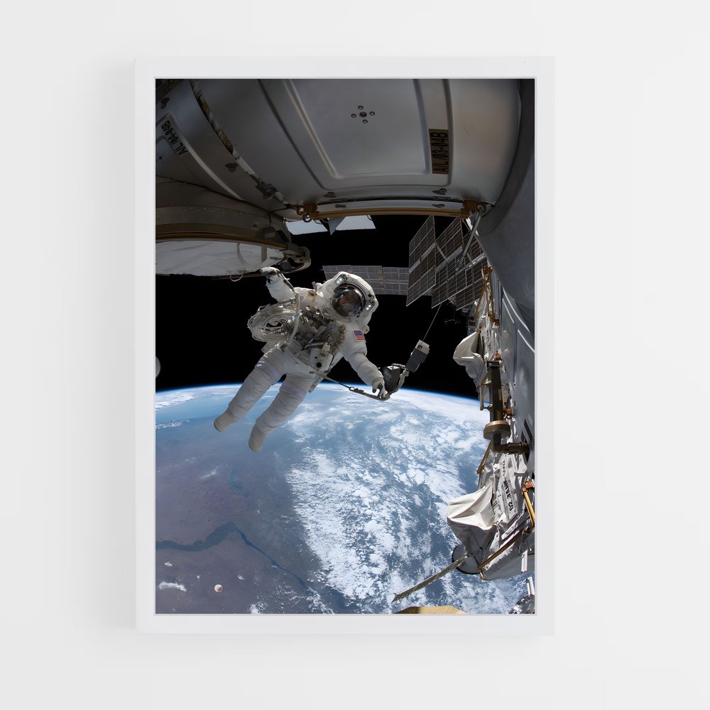 ap-international space station-7 cadre Blanc