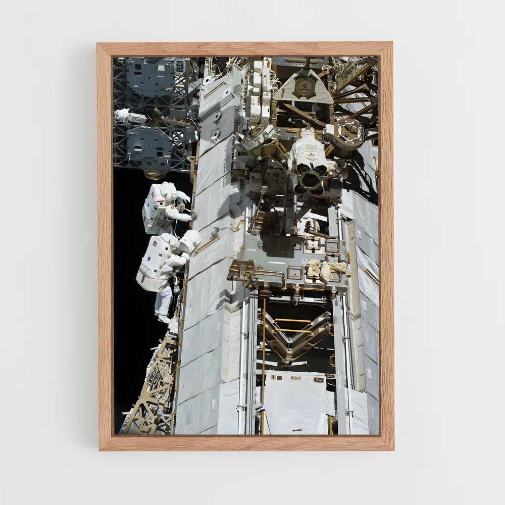 ap-international space station-8 cadre Bois clair