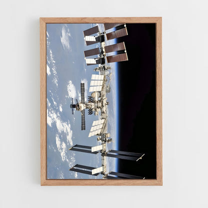 ap-international space station-9 cadre Bois clair