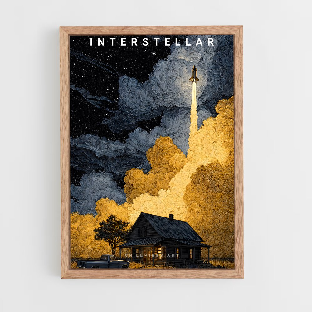 ap-interstellar art-1 cadre Bois clair