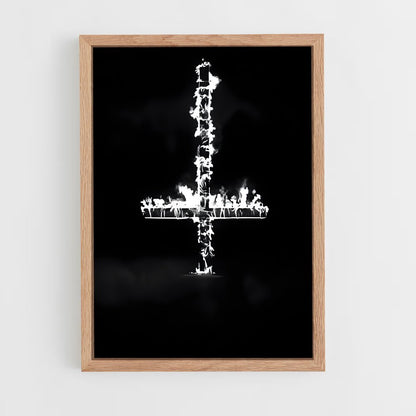 ap-inverted cross-4 cadre Bois clair