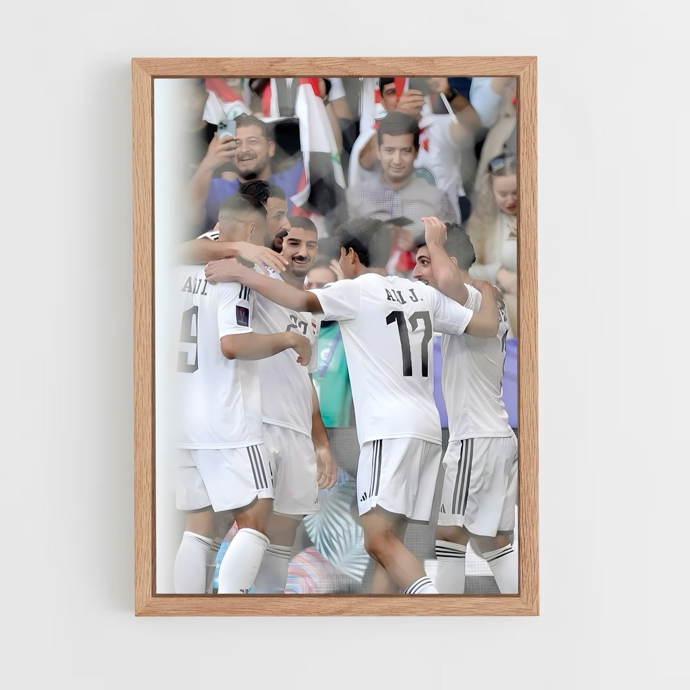ap-iraq national football team-5 cadre Bois clair