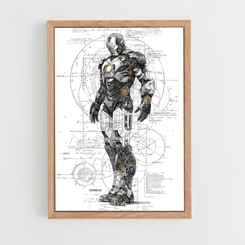 ap-iron man-5 cadre Bois clair