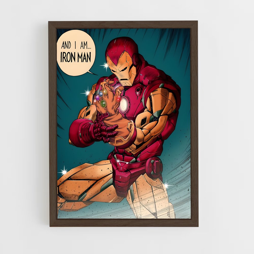 ap-iron man-7 cadre Bois foncé