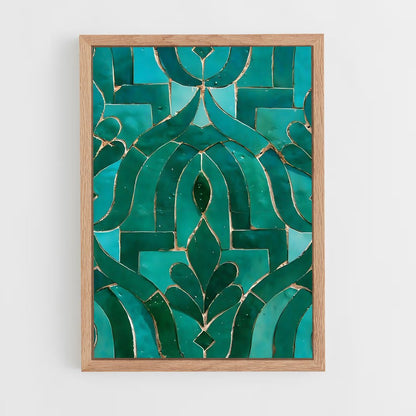 ap-islamic tiles-7 cadre Bois clair