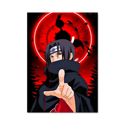 Poster Lune Rouge d'Itachi