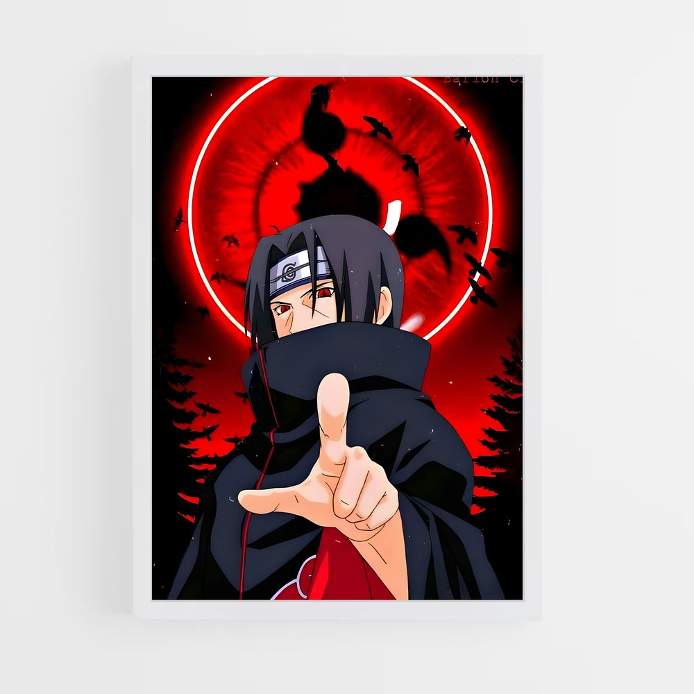 ap-itachi uchiha-10 cadre Blanc