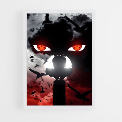 ap-itachi uchiha-3 cadre Blanc