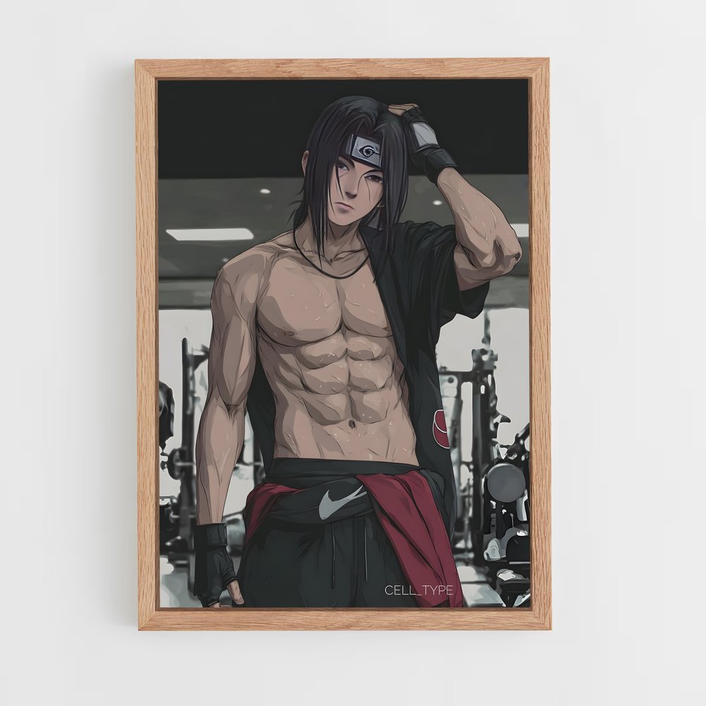 ap-itachi uchiha-9 cadre Bois clair