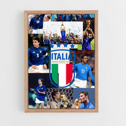 ap-italy national football team-3 cadre Bois clair
