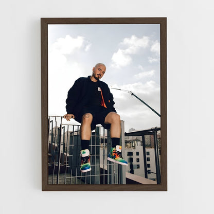 ap-j balvin-4 cadre Bois foncé