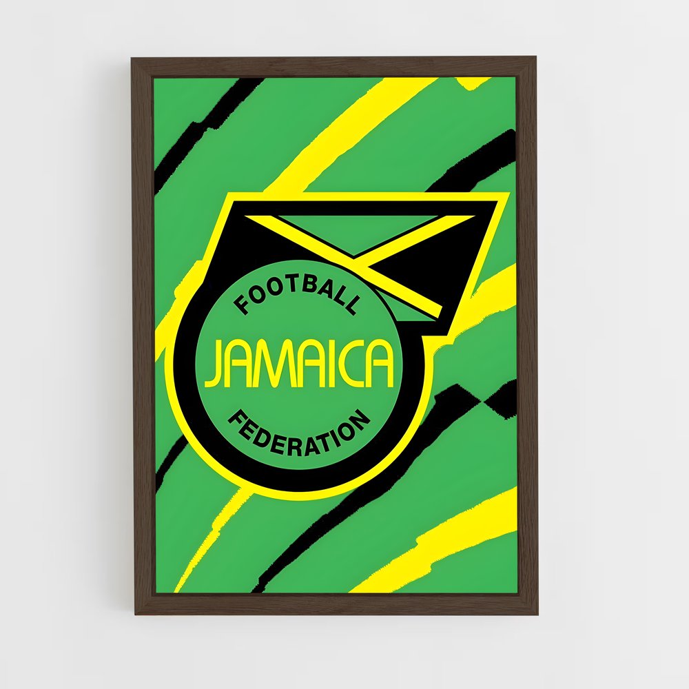 ap-jamaica national football team-1 cadre Bois foncé