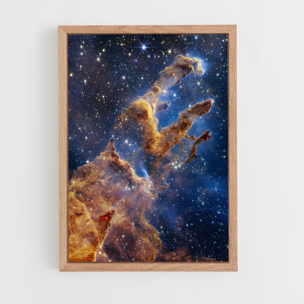 ap-james webb telescope-15 cadre Bois clair