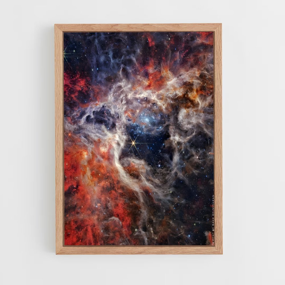 ap-james webb telescope-18 cadre Bois clair