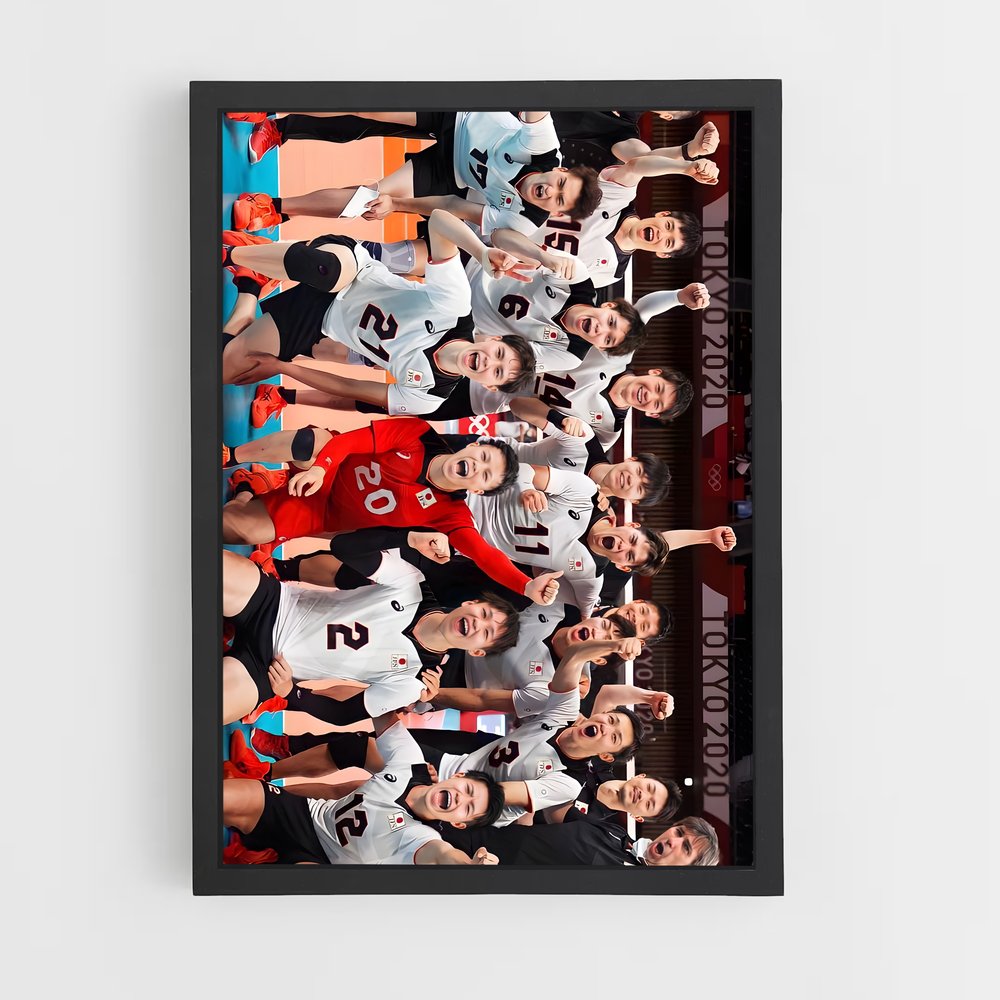 ap-japan national volleyball team-3 cadre Noir