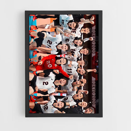 ap-japan national volleyball team-3 cadre Noir