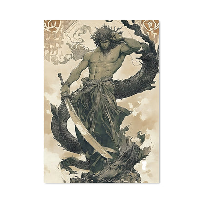 Poster Le Dragon et le Guerrier