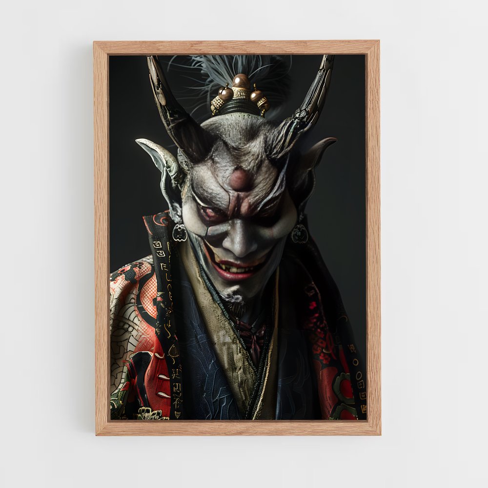 ap-japanese demons-6 cadre Bois clair
