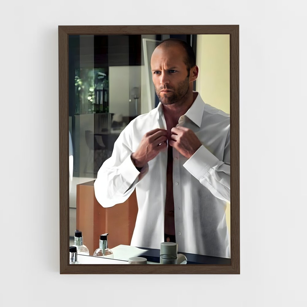 ap-jason statham-2 cadre Bois foncé
