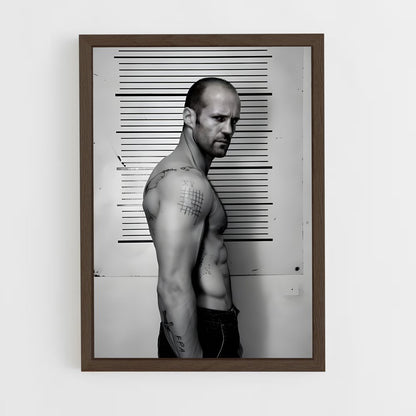 ap-jason statham-3 cadre Bois foncé