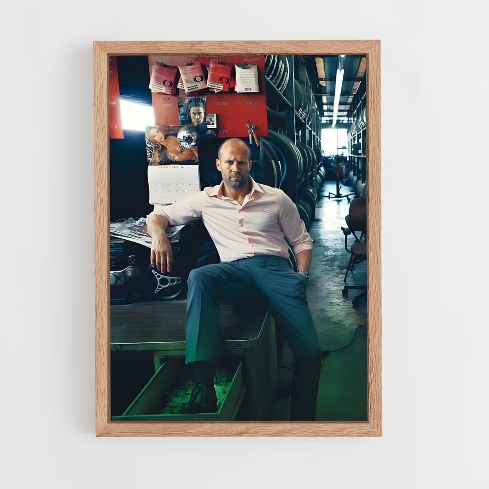 ap-jason statham-5 cadre Bois clair