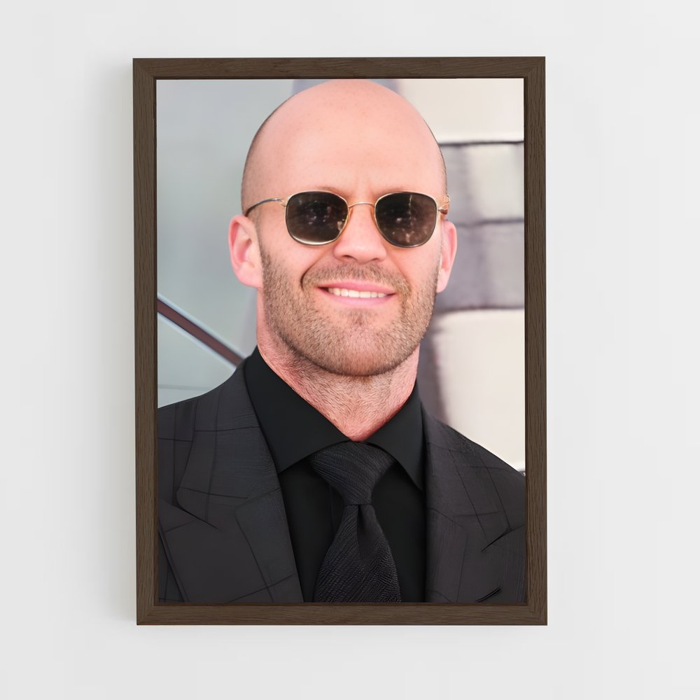 ap-jason statham-7 cadre Bois foncé