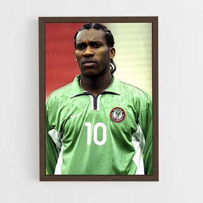 ap-jay-jay okocha-1 cadre Bois foncé